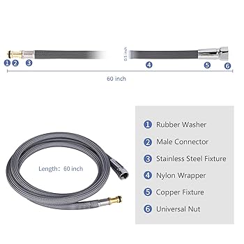 NOAH no HAKOBUNE＆Atlantis COMPLETE BOX 159560 Replacement Hose Kit Compatible With Moen Kitchen